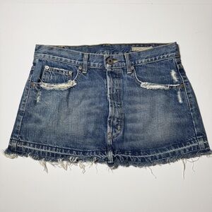 Chip & Pepper Bare Baller Y2K Denim Mini Skirt